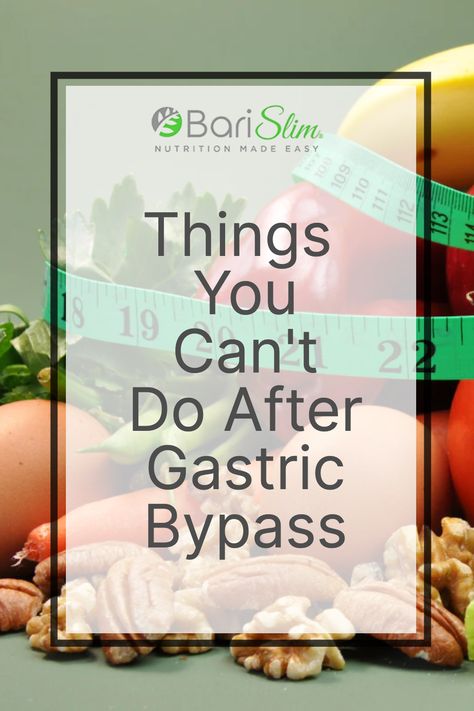 Embarking on a gastric bypass journey is both exhilarating and challenging. Understanding the 'do's and don'ts' is crucial for a successful outcome. BariSlim's comprehensive guide 'Things You Can't Do After Gastric Bypass’, offers you a roadmap to navigate your new lifestyle effectively. Uncover tips to avoid common pitfalls and empower yourself with knowledge that leads to better health. Gastro Bypass Diet, Bariatric Fluid Diet, Gastric Bypass Reset, Bariatric Bypass Before And After, Gastric Bypass Thanksgiving Recipes, Biatric Surgery Before And After, Post Op Gastric Bypass Diet, Gastric Bypass Liquid Diet Ideas, Mini Gastric Bypass Before And After