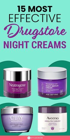 Best Cosmetics Products, Best Cream For Face, Drugstore Night Cream, Night Cream For Oily Skin, Nightcream Skincare, Night Time Moisturizer, Best Drugstore Products, Night Face Cream, Best Night Cream