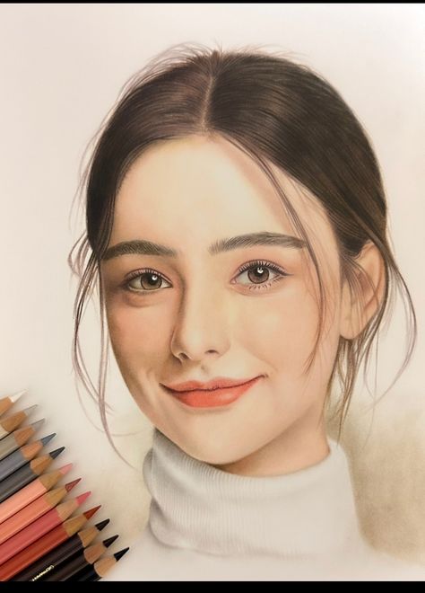 Realistic Face Drawing, Drawing Colored Pencil, Portrait Au Crayon, Acrylic Portrait Painting, Color Pencil Sketch, Girl Face Drawing, Colored Pencil Portrait, Pencil Portrait Drawing, Pencil Sketch Images