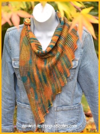 Free Scarf Knitting Patterns - Easy Scarf For Beginner Simple Knitted Shawl Pattern Free, Csm Knitting Patterns, Scarf Knitted Pattern Free, Easy Scarf Knitting Patterns Free, Free Knit Scarf Patterns, Sock Yarn Scarf, Knitting Scarf Patterns Free, Free Scarf Knitting Patterns, Sock Yarn Knitting Patterns