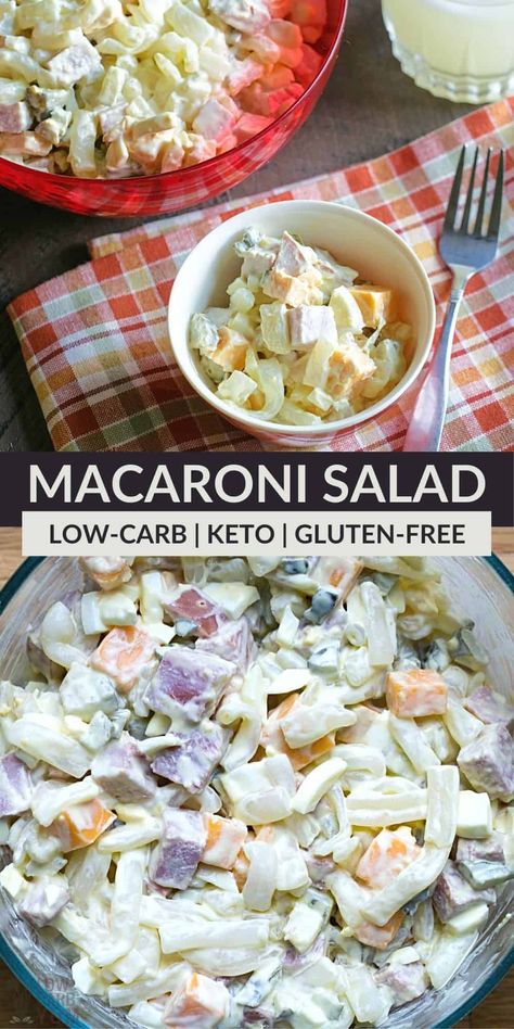 Ham And Cheese Keto, Keto Macaroni, Keto Favorites, Adkins Diet, Low Carb Comfort Food, Easy Macaroni Salad, Cheese Macaroni, Cheese Keto, Keto Pasta