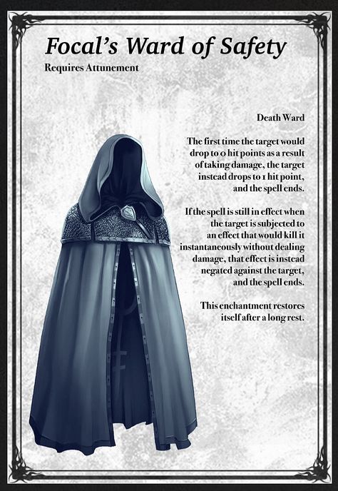 Dnd Homebrew Wizard Items, Dnd 5e Magic Cloaks, Dnd Magic Items Cleric, Dnd Cloak, Cloak Of Protection Dnd, Dnd Magic Cloak, Dnd Cloak Item, Cloak Of Invisibility Dnd, Magic Armor