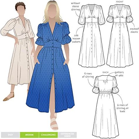 Style Arc, Sew Ins, Belle Dress, Pattern Blouse, Diy Sewing Clothes, Drafting Patterns, Clothes Sewing Patterns, Linen Style, Diy Blouse