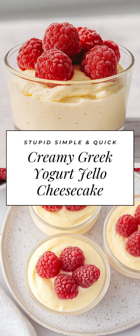 Image for Creamy Greek Yogurt Jello Cheesecake Sf Jello Cheesecake Recipes, Light And Fit Greek Yogurt Recipes, Greek Yogurt Custard, Greek Yogurt And Jello Recipes, Jello Greek Yogurt Recipes, What To Make With Plain Greek Yogurt, Healthy Cheesecake Recipes Greek Yogurt, Ww Cheesecake Greek Yogurt, Jello Yogurt Recipes