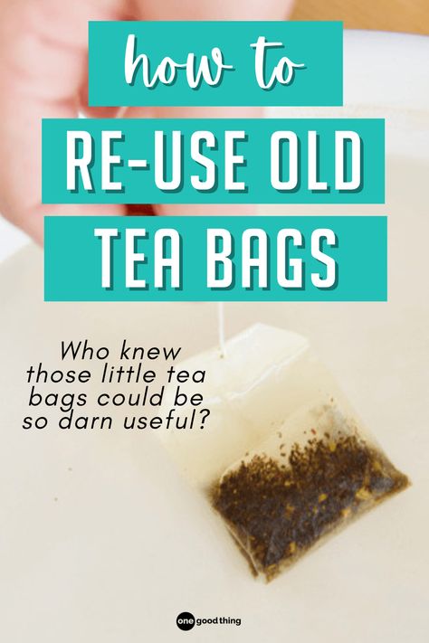 Uses For Tea Bags, Used Tea Bags, Homemade Mixes, Useful Things, Drink Tea, Tea Drinkers, Brewing Tea, Tea Bags, Household Hacks