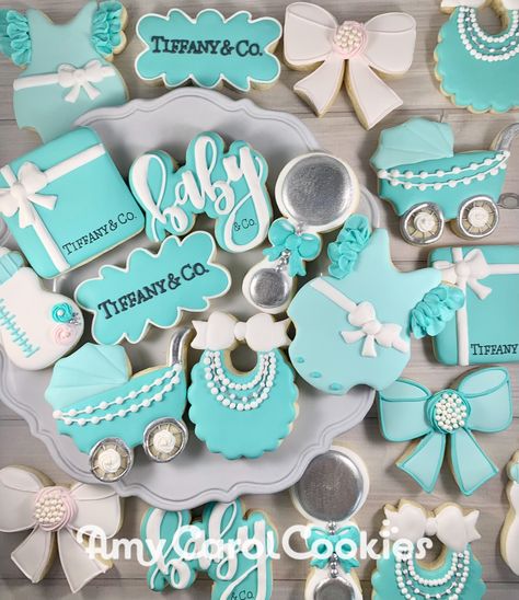 Tiffany & Co Baby Shower, Tiffany And Co Cookies, Baby And Co Baby Shower Tiffany Blue, Tiffany Blue Baby Shower Ideas, Breakfast At Tiffany’s Baby Shower Ideas, Tiffany Co Baby Shower Theme, Tiffany Baby Shower Theme Girl, Tiffany And Co Baby Shower Ideas, Tiffany Baby Shower Theme