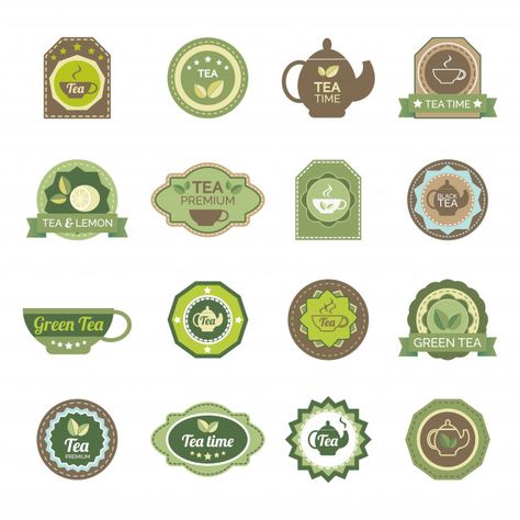 Patisserie Fine, Tea Labels, Lipton Tea, Tea Logo, Web Logo, Free Icon Set, Tea Party Bridal, Free Banner, Premium Tea