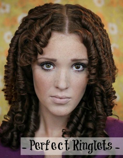 650w ringlet hair tutorial foam curlers shirley temple hair pinn Curling Styles, Hobbit Hair, Ringlets Hair, New Perm, Ringlet Curls, Freckled Fox, 30s Style, Fine Curly Hair, Permed Hair