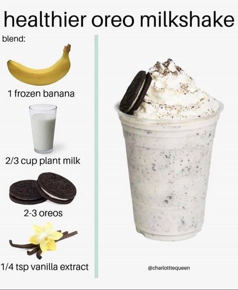 Reddit - vegan - I made this today and its deliciousness brought me so much joy, so I wanted t… in 2022 | Easy smoothie recipes, Smoothie recipes healthy, Starbucks recipes Oreo Milk Shake, Resep Starbuck, Oreo Milk, Oreo Shake, Health Secrets, Resep Smoothie, Oreo Milkshake, Easy Healthy Smoothies, Smoothie Drink Recipes