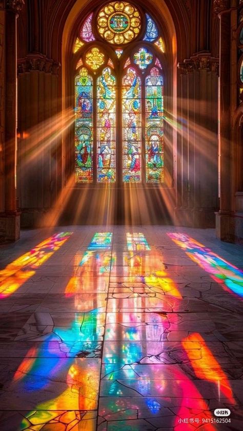 Stained Glass Windows Wallpaper, Beautiful Churches Interiors, Stained Glass Chapel, Church Glass Art, Stained Glass Houses, Church Glass Windows, Cathedral Stained Glass Windows, Gothic Stained Glass Windows, Stained Glass Church Windows