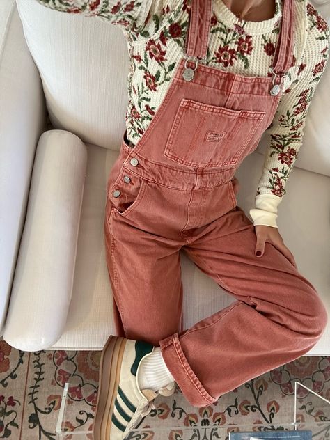 We The Free Pretty Little Thermal curated on LTK Fun Creative Outfits, Gingham Jumpsuit Outfit, Floral Overalls Outfits, Patterned Overalls Outfit, Lounge Jumpsuit Outfit, Neutral Tops Outfit, Womens Jumper Outfits, Overalls Outfit Teacher, Hot Springs Arkansas Outfits