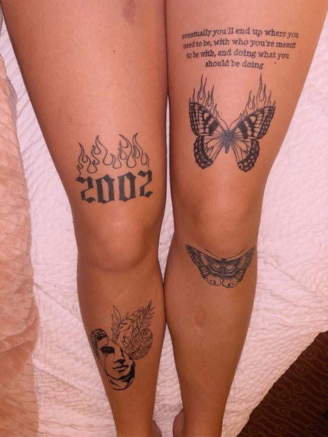 Yhwh Tattoo, Knee Tattoos, Cute Thigh Tattoos, Full Leg Tattoos, Cute Hand Tattoos, Tattoos For Lovers, Pretty Tattoos For Women, Tattoos For Black Skin, Leg Tattoos Women