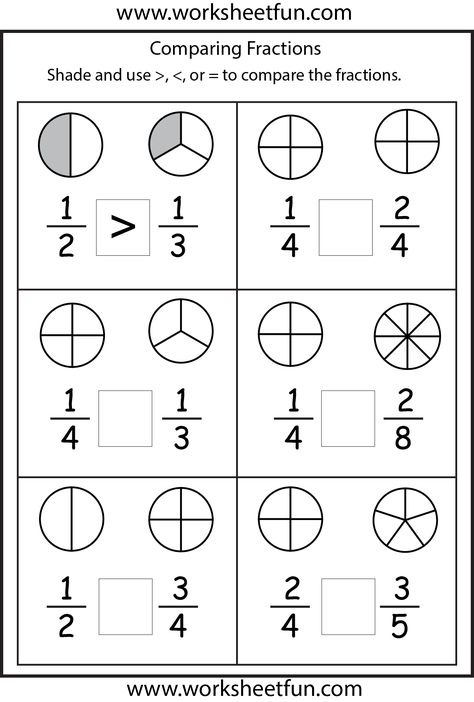 comparing fractions Mathematics Fractions, Fraction Equivalent, Third Grade Fractions Worksheets, Free Fraction Worksheets, Third Grade Fractions, Math Fractions Worksheets, Third Grade Worksheets, 3rd Grade Fractions, Free Printable Math Worksheets