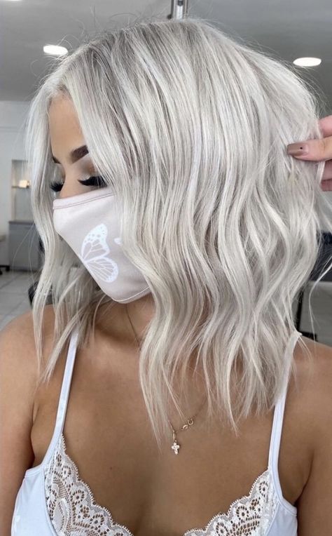 Blonde Hair With Dark Roots, Ice Blonde Hair, Blonde Hair With Lowlights, Hair With Dark Roots, Hair With Lowlights, Icy Blonde Hair, Platinum Blonde Hair Color, Silver Blonde Hair, White Blonde Hair