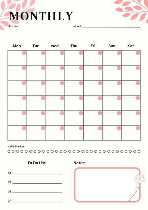 Monthly Blank Calendar, printable calendar, blank calendar page, digital calendar, blank monthly calendar, monthly calendar, calendar plannermom #courseplannernotion #plannerdecorating📜 Cute Calendar Template, Ipad Templates, Blank Calendar Printable, Planner Monthly Layout, Best Weekly Planner, Blank Calendar Pages, Free Printable Calendar Templates, Interactive Calendar, Manage Time