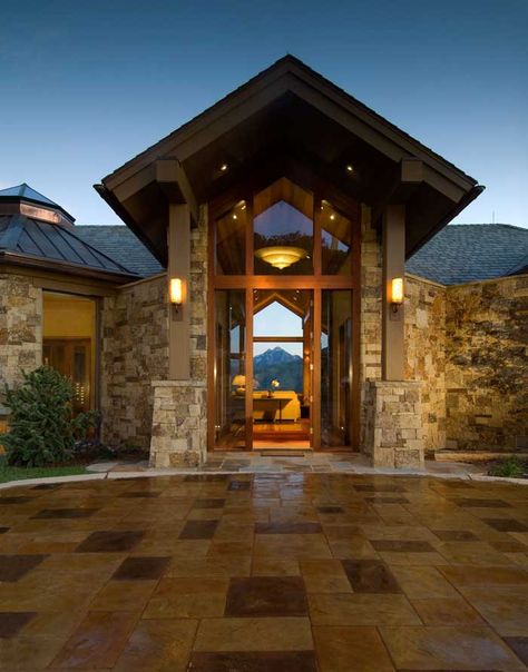 Visit PerfectMountainHome.com to find your Perfect Mountain Home in Colorado. #mountainhome #luxurycabin #coloradorealestate Rustic Farmhouse Exterior, Mountain Home Exterior, Farmhouse Exterior Design, Outdoor Fireplace Designs, Modern Mountain Home, Modern Rustic Homes, Contemporary Exterior, Mountain House Plans, Modern Mountain