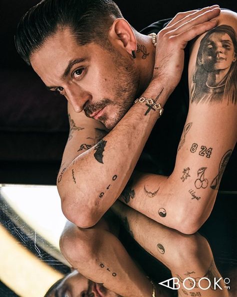 Halsey And G Eazy Aesthetic, G-eazy Hot, Young G Eazy, G Eazy Tattoo, G Eazy Aesthetic, Serpent Society, G Eazy Style, Halsey And G Eazy, Men Photoshoot