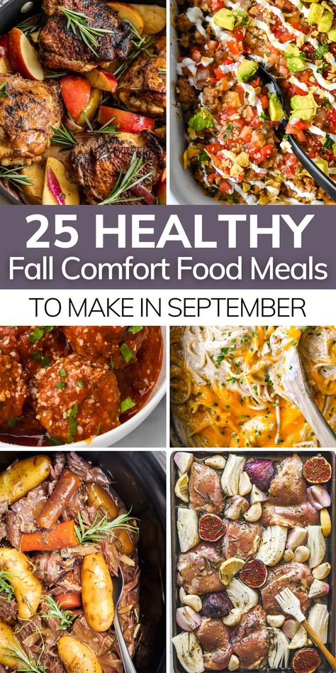 Fall One Pot Recipes, Call Dinner Ideas, Easy Fall Dinner Recipes For Two, Easy Dinner Recipes Fall, Easy Fall Recipes Dinner Crock Pot, Fall Chicken Recipes Crock Pot, Fall Weeknight Dinner Ideas, Fall One Pot Meals, Fall Dinner Recipes Sheet Pan