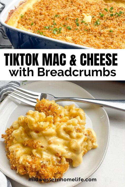 Oven Mac And Cheese, Recipe With Bread, Homemade Mac And Cheese Recipe Baked, Easy Macaroni And Cheese, Velveeta Mac And Cheese, Easy Mac N Cheese Recipe, Bread Crumbs Recipe, Homemade Mac And Cheese Recipe, Desserts Thanksgiving