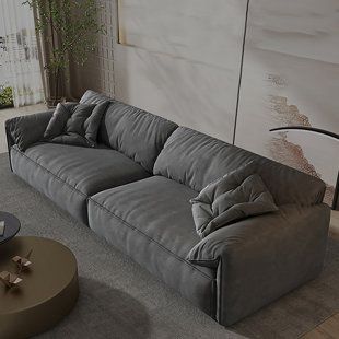 Comfy Grey Couch, Oversized Sofa Living Room, Large Comfy Couch, Loft Sofa Ideas, Couch Design Living Room, Deep Couch Sectional, Sectionals Living Room, Casa Rock, Cozy Sofas