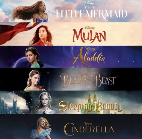 Real Disney Princesses, Mermaid Movies, Disney Movie Art, Good Animated Movies, Live Action Disney, New Disney Movies, Disney Live Action Movies, Disney Movies To Watch, Disney Princesses And Princes