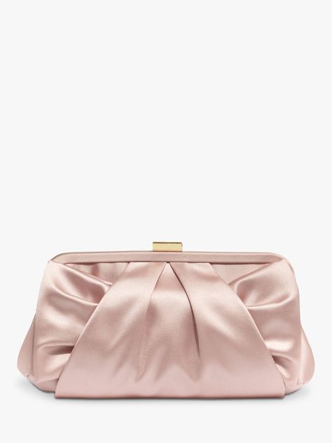 Alice Satin Bow Clutch Bag - Pink - Phase Eight Shoulder bags Bow Clutch, Satin Clutch, Party Clutch, Pink Party, Pink Petals, Beaded Clutch, Phase Eight, Satin Bow, Diy Bag