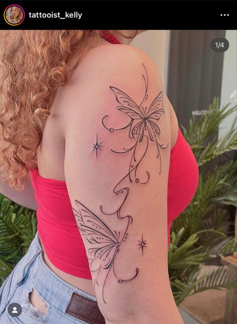 Fairy Sleeve Tattoo, Kelly Chen, Fairy Tattoo Designs, Tattoos For Black Skin, Jesus Love, Dope Tattoos For Women, Discreet Tattoos, Girly Tattoos, Subtle Tattoos