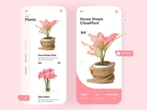 Plant Mobile, Web App Ui Design, Ui Design Dashboard, Flower App, Ui Design Trends, Photo Frame Design, Ux Design Inspiration, Most Viewed, Dark Theme