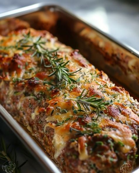 This recipe's got my husband coming back for more, no fail. Rosemary Meatloaf, My Boards Saved Recipes, My Pins Saved Boards Recipes, Husband Recipes, Stuffed Meatloaf, Good Meatloaf Recipe, Meatball Bake, Best Meatloaf, Mince Recipes