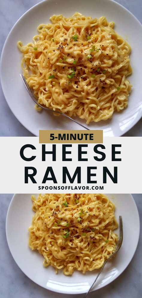 Ramen Dinner Recipes, Top Ramen Recipes, Ramen Noodle Recipes Easy, Cheese Ramen, Ramen Dinner, Ramen Recipes Easy, Easy Ramen, Noodle Recipes Easy, Ramen Noodle Recipes