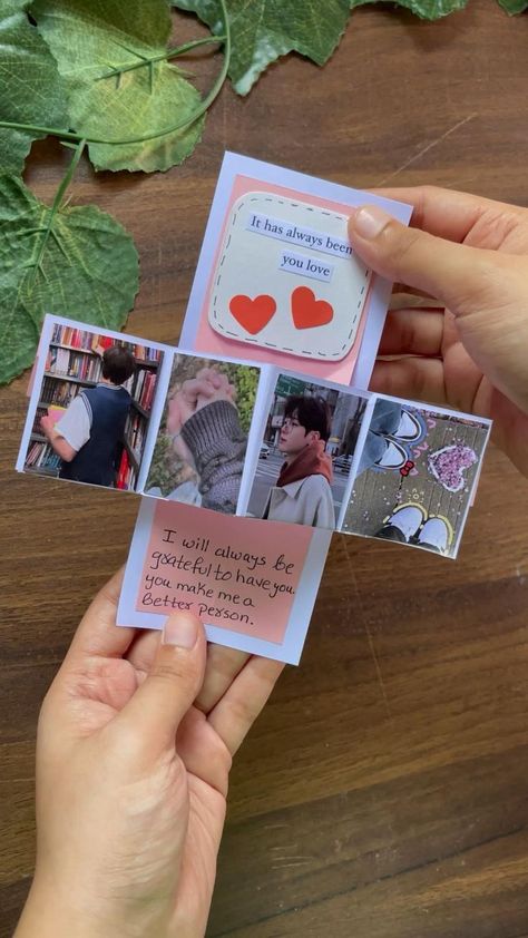 Gift Card With Photo, Pioneer Meeting, Diy Cards For Boyfriend, Hadiah Diy, Happy Birthday Cards Diy, Journaling Tips, Bff Gifts Diy, Personalised Gifts Diy, Book Crafts Diy