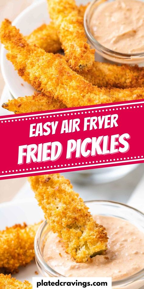 Air Fryer Fried Pickles, Bathrooms Decorations, Fried Pickles Recipe, Air Fryer Foods, Air Fryer Food, Ginger Molasses, Air Fryer Ideas, Air Fryer Oven Recipes, Air Fry Recipes