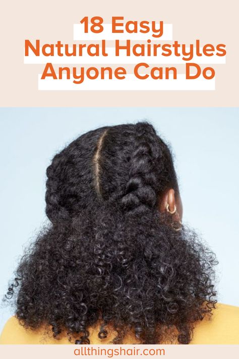 Easy Natural Hairstyles, Cabello Afro Natural, Cute Natural Hairstyles, Protective Hairstyles For Natural Hair, Girls Natural Hairstyles, Natural Curls Hairstyles, Natural Hair Styles Easy, Natural Hair Updo, Penteado Cabelo Curto