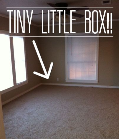 LBefore & After: Decorating a "Tiny Box" of a Living Room - great idea for the small space I'll have in our new Texas home! Small Space Interior Design, Inspire Me Home Decor, Space Interiors, Tiny Spaces, Bad Design, Decorating Small Spaces, A Living Room, Small Living Rooms, Small Living Room