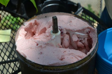 Goat Milk Recipes, Goat Recipes, Goat Cheese Recipes, Milk Ice Cream, Homemade Ice Cream Recipes, Cold Treats, Sorbet Recipes, Goats Milk, Strawberry Ice Cream