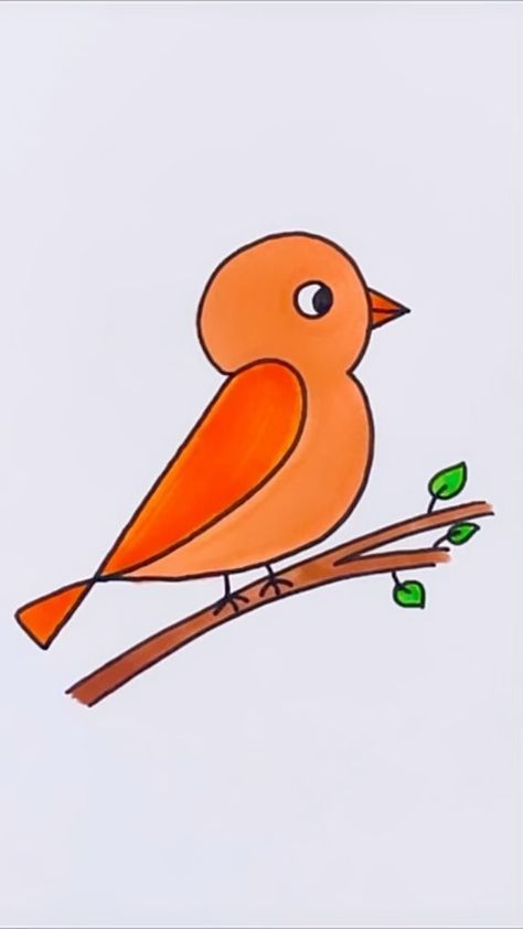 Creative Drawing for kids | Learn how to draw sparrow bird using number 123 #reels #draw #drawing #art | Instagram How To Draw Sparrow, Cartoon Bird Drawing, Bird Drawing For Kids, Sparrow Drawing, Birds For Kids, Sparrow Art, Bird Drawing, Sparrow Bird, Cartoon Birds