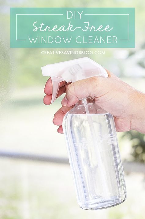 You guys!!! I was SO skeptical of this homemade window cleaner, but it actually works! I've been wanting to make over my cleaning supplies for a long time, and this recipe make it super easy to start. Can you believe it costs less than a quarter to make!? I'm never going back to the store-brand stuff again. Window Cleaner Homemade, Vinegar Cleaner, Dollar Diy, Cleaning Painted Walls, Homemade Cleaners, Deep Cleaning Tips, Homemade Cleaning, Natural Cleaners, Diy Cleaners