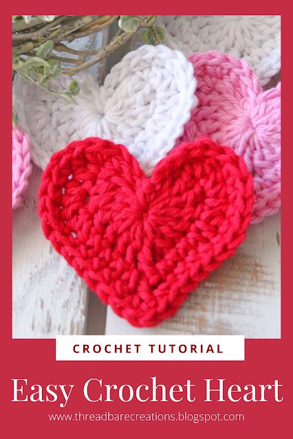 Crochet Lace Heart Free Pattern, Crochet Large Heart Free Pattern, Crochet Heart Charm, Crochet Heart Coasters Free Pattern, Crochet Heart Pattern Free, Crochet Heart Free Pattern, Threadbare Creations, Free Heart Crochet Pattern, Crochet Party