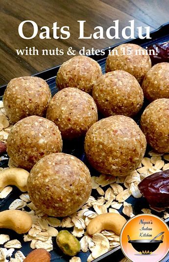 Laddoo Recipe, Healthy Oats, Laddu Recipe, Vegan Baking Recipes, Energy Bar, Indian Dessert Recipes, Eat Better, Quick Oats, Indian Desserts