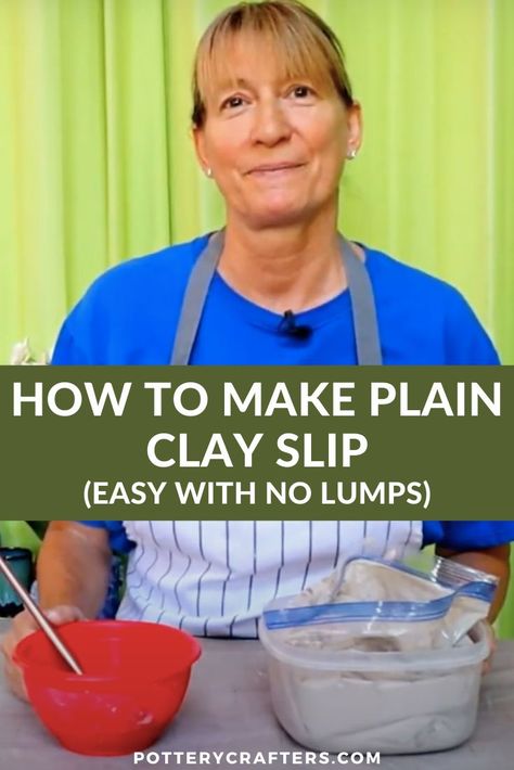 Diy Clay Slip, How To Make Slip For Clay, How To Make Slip Clay, Slip Mold Ceramics, How To Make Clay Slip, Clay Slip Ideas, Slip Casting Ceramics How To Make, Clay Slip Recipe, How To Make Clay For Pottery