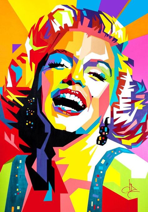 Marilyn - POP-WOW! Painting in 2022 | Pop art portraits, Pop art painting, Pop art images Pop Art Marilyn, Images Pop Art, Portrait Celebrity, Celebrity Art Portraits, Wpap Art, Pop Art Images, Abstract Portrait Painting, Fine Art Portraiture, Pop Art Portraits