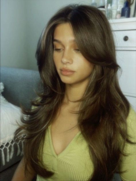 Hair Inspiration Long, Summer Haircuts, Haircut Inspo, Hairstyles For Layered Hair, Blowout Hair, Long Brown Hair, Long Layered Hair, Haircuts For Long Hair, Curtain Bangs