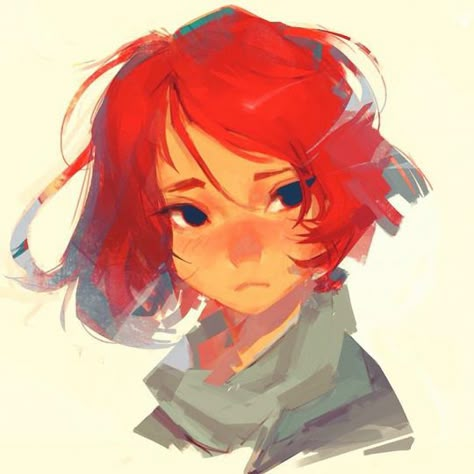 samuelyounart  [Tumblr] - A young orphan #mouse before she met her friend. Tried some weird color layers this time 😨 #redhead #latenight #twitch #stream 39/100 Digital Painting Portrait, 캐릭터 드로잉, Dessin Adorable, Art Paint, Art Styles, Character Designs, Character Ideas, Character Illustration, Cool Drawings