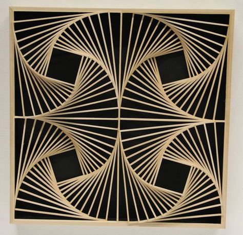 Motif Art Deco, Geometric Inspiration, Math Art, Geometry Art, Illusion Art, Op Art, String Art, Art Galleries, Geometric Art