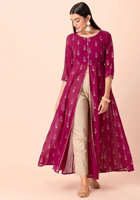 A Line Kurti Designs, A Line Kurti, Sewing Clothes Women, Woman Wine, Buy Wine, Brown Girl, Dress Cuts, Kurti Designs, Sewing Clothes