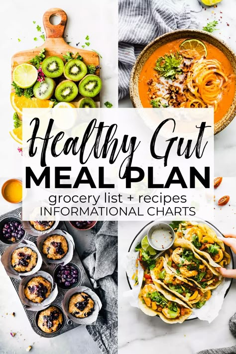 Free Healthy Meal Plans, Healthy Gut Diet, Gut Healthy Foods, Eat Natural, Healthy Gut Recipes, Gut Recipes, Low Fodmap Foods, Fodmap Foods, Healthy Meal Plan