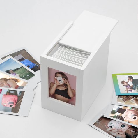 Mini Polaroid Display, Acrylic Polaroid, Instax Mini Frame, Instax Mini Ideas, Photo Album Display, Frame Polaroid, Instax Frame, Photo Storage Box, Cute Picture Frames