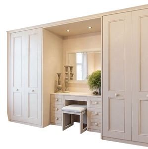 Cupboard With Dressing Table, Built In Dressing Table, Almirah Design, Bedroom Built In Wardrobe, Bedroom Cupboards, Luxury Bedroom Furniture, Dressing Table Design, Wardrobe Interior Design, Bedroom Closet Design