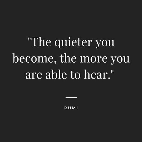 ✨️Silence quotes are deep meaningful quotes that remind us there is power in the absence of sound. Click to read more inspiring silence quotes!    #inspirationalquotes #silencequotes #deepmeaningfulquotes #rumi Most Powerful Quotes Of All Time, Strength In Silence Quotes, Quote On Silence, Read That Again Quotes, Quotes On Listening, Quote About Silence, Spiritualism Quotes, Quotes About Being Silent, Wise Quotes Deep