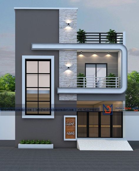 LATEST HOUSE FRONT ELEVATION DESIGNS IDEAS || HOME FRONT WALL DESIGNS || HOUSE EXTERIOR DESIGNS https://youtu.be/ouP_k2jvH-w Indian House Exterior Design, House Front Wall Design, House Structure Design, Front Wall Design, House Outer Design, Small House Front Design, House Balcony Design, Modern Small House Design, Small House Elevation Design